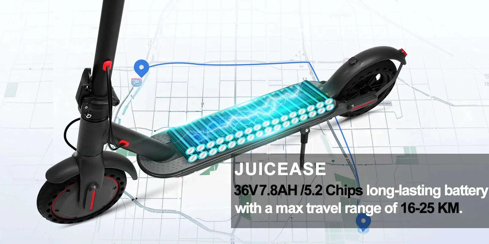 JUICEASE TX01 Electric Scooter for Adults with Smart App Control-JUICEASE TX01 36V7.8AH / Poland