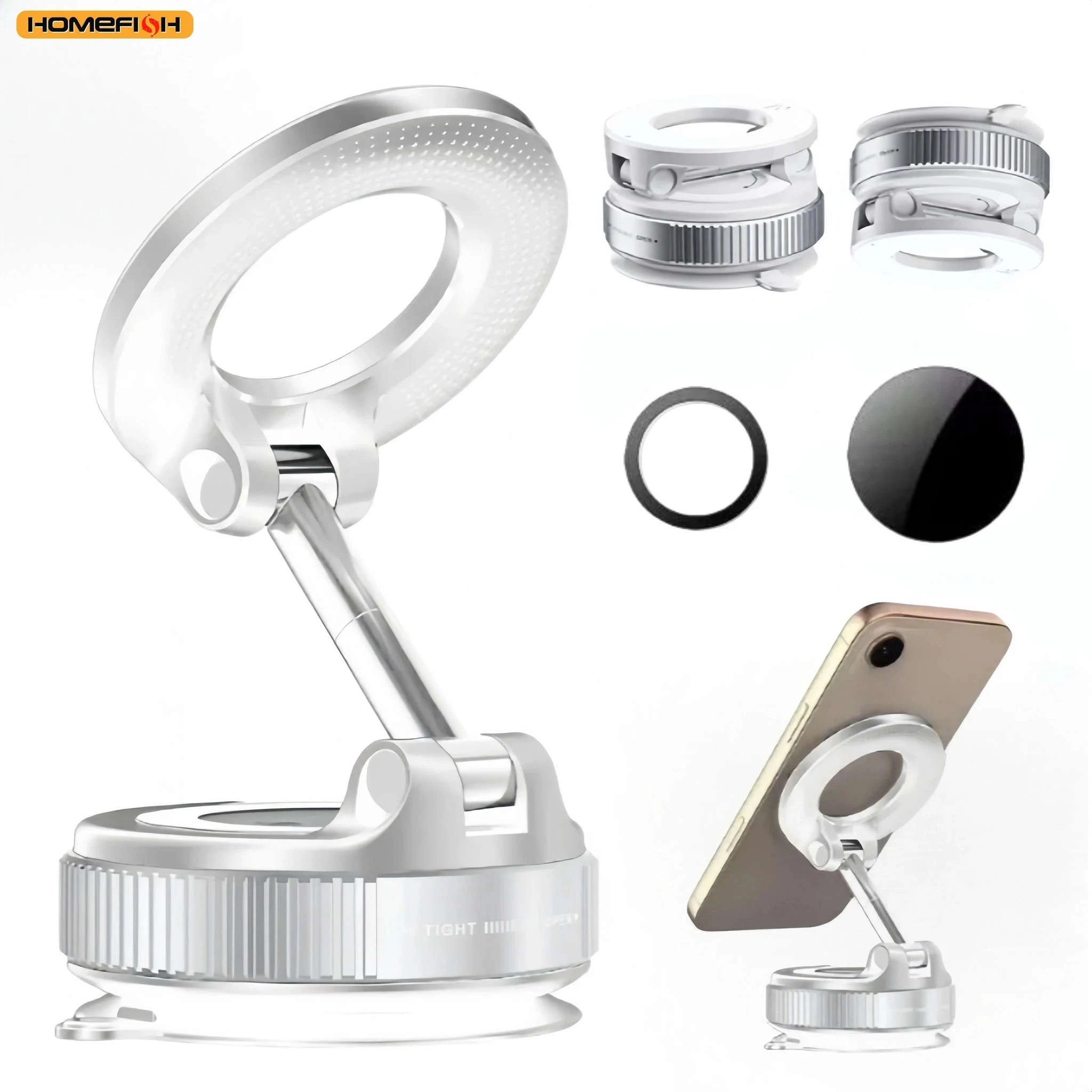 K007 Magnetic Phone Holder with Three‑Axis Rotation-Strong magnetic 1