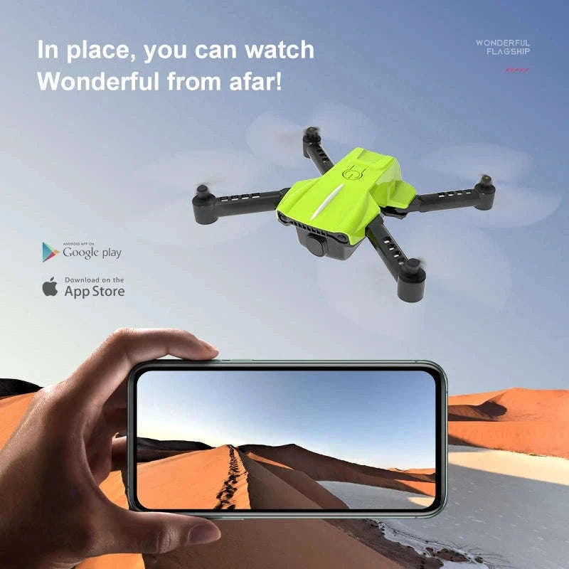 K10 Pocket 8K HD FPV Camera Drone with Visual Avoidance-Green no camera
