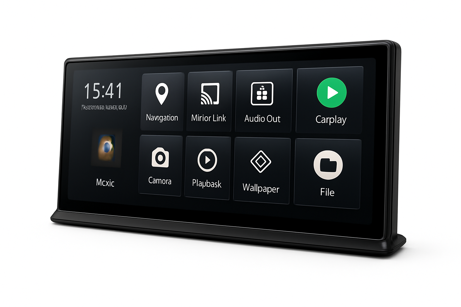 11.3" Android 14 Car Mirror Dash Cam with CarPlay, GPS & 1080P