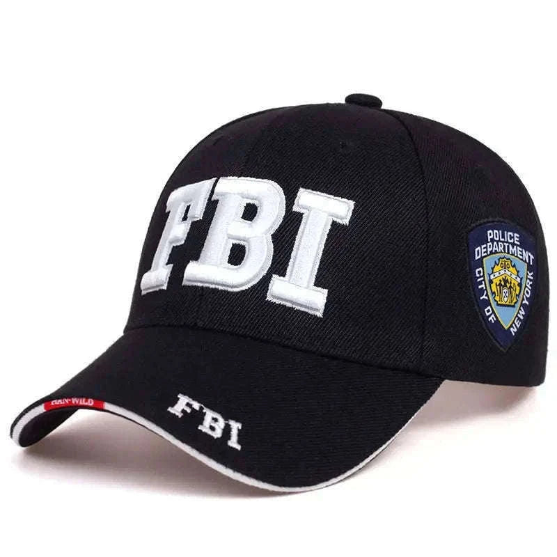 Kanye FBI Fashion Letter Baseball Cap for Everyday Streetwear-As shown 2 / 55-64cm