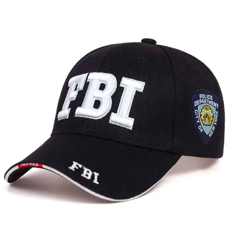 Kanye FBI Fashion Letter Baseball Cap for Everyday Streetwear-As shown 2 / 55-64cm