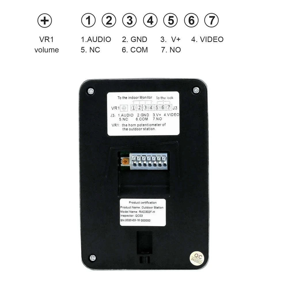 Karmen Video Doorbell Intercom 1080P Wide-Angle Touch Screen-703HB-302 / spain
