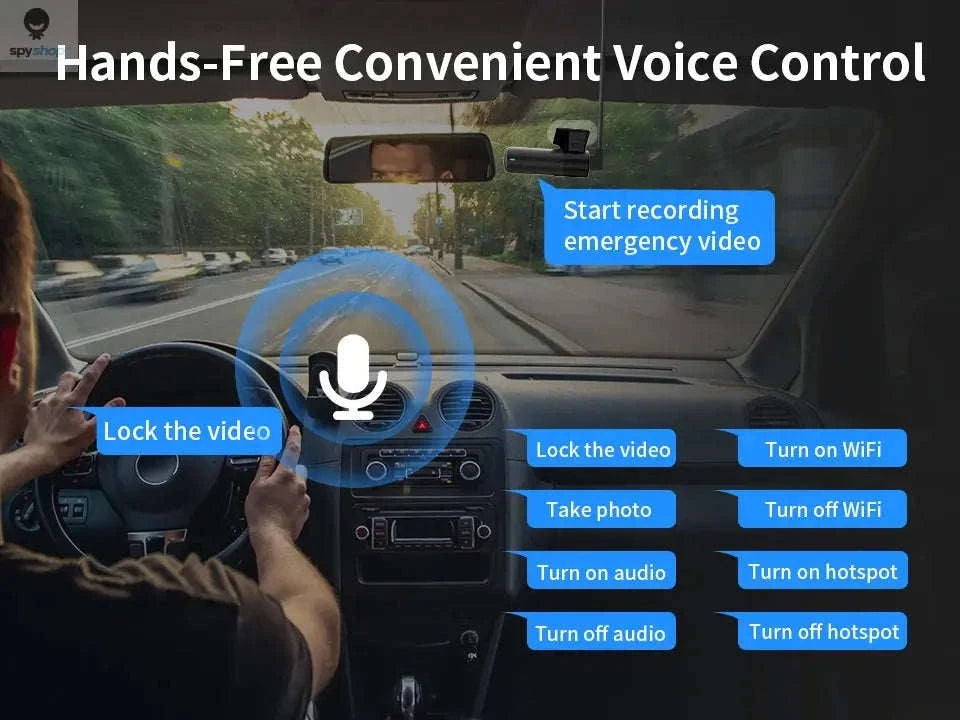 KAWA D5 2K Dash Camera – High‑Clarity Recording, Night Vision, Wi‑Fi Control-D5-No Voice Control / 32G