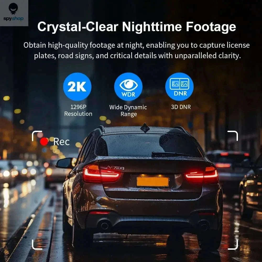 KAWA D5 2K Dash Camera with Night Vision and Wi‑Fi Control-D5-No Voice Control / 32G