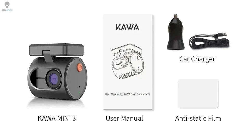 KAWA MINI 3 Dash Cam 1296P QHD, WiFi, Voice Control-Voice Control / None