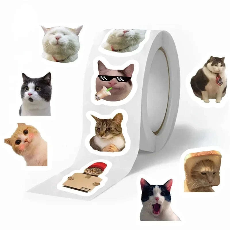 Kawaii Cat Stickers – 500PCS Cute Sticky Paper Labels-500PCS