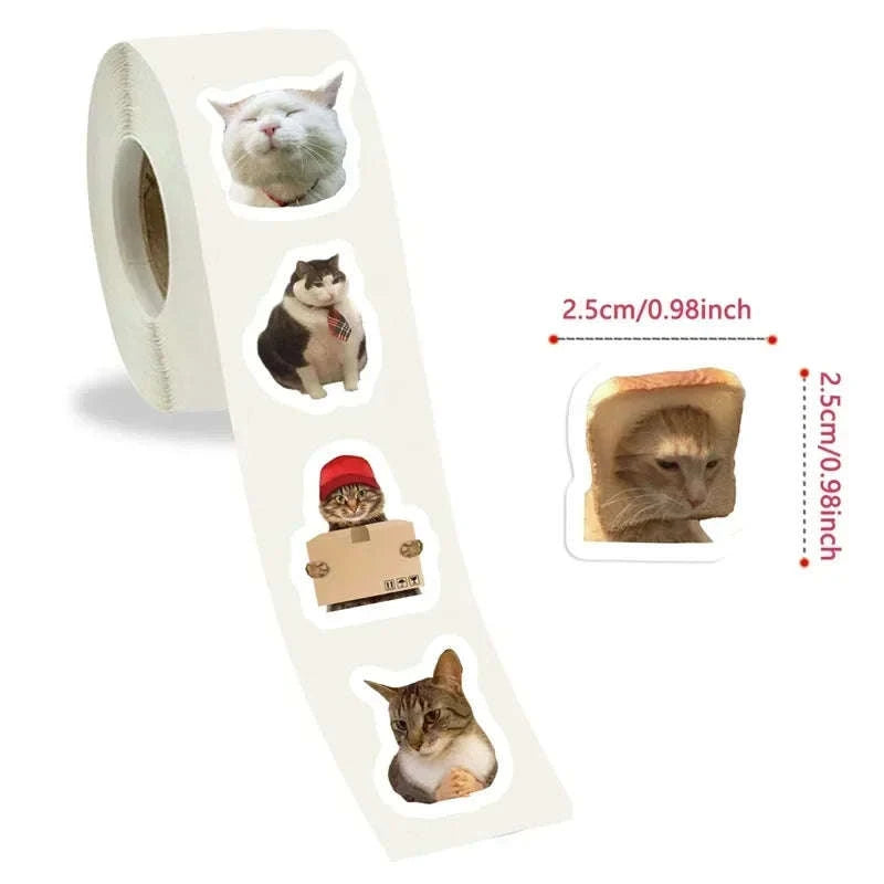 Kawaii Cat Stickers – 500PCS Cute Sticky Paper Labels-500PCS
