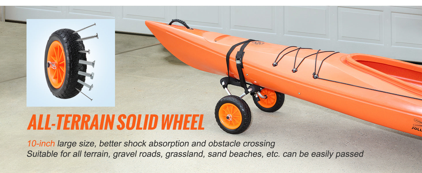 Foldable Kayak Cart with All‑Terrain Tires