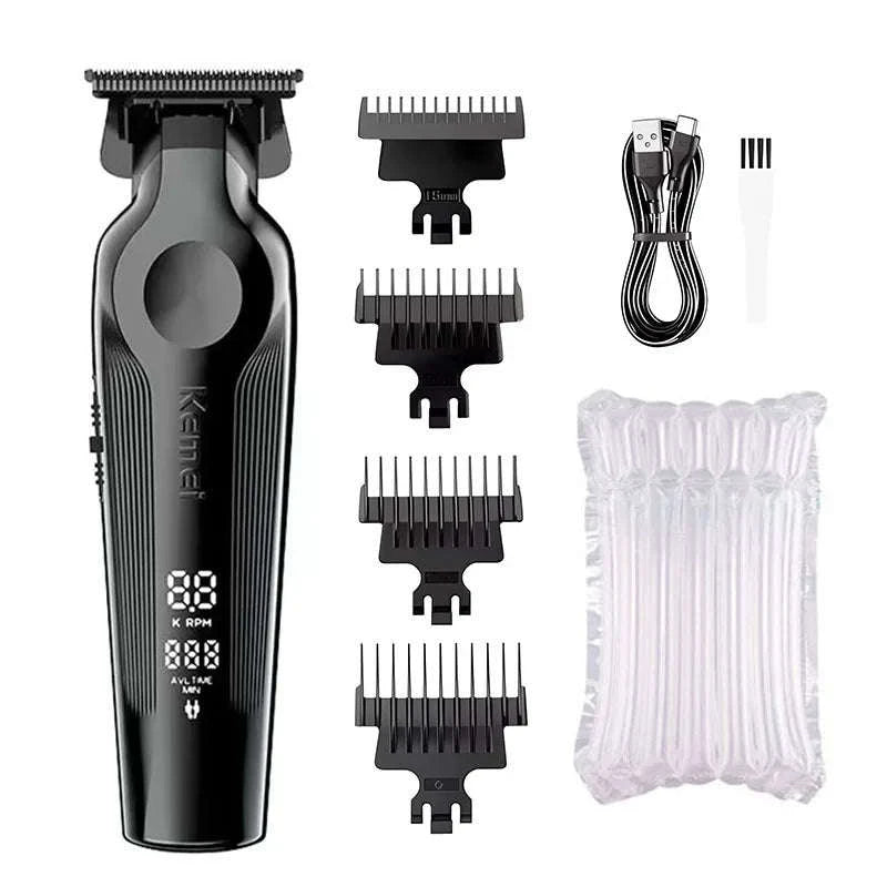 Kemei Barber Clippers Kit-264 black-No box