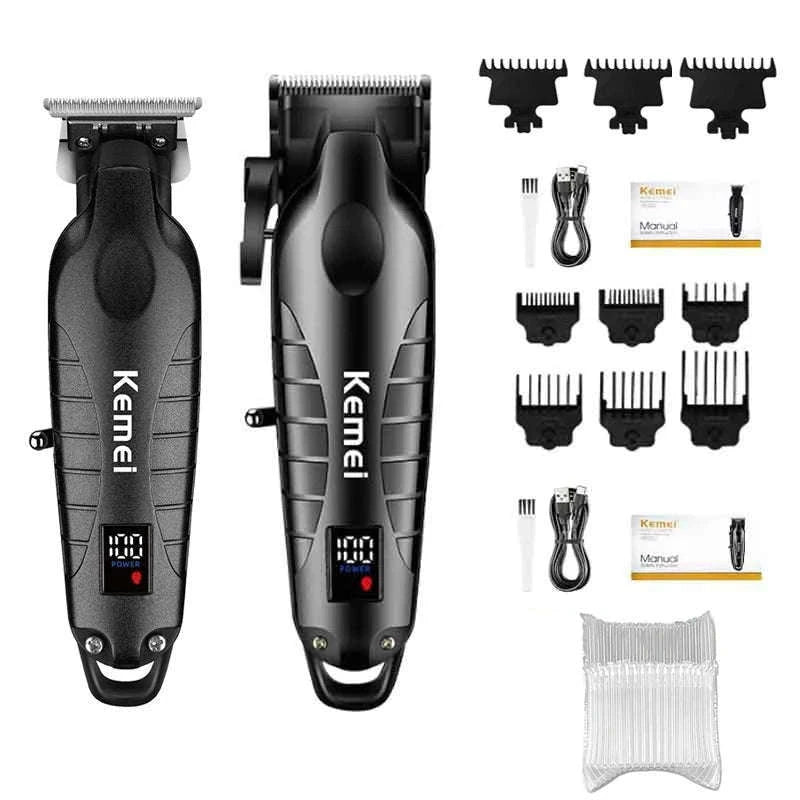 Kemei Professional Hair Clipper Kit for Men-km-1102 nox box