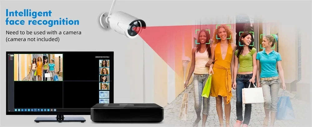 KERUI 4CH 5MP DVR Recorder with H.265 and 500G HDD-500g / US Plug / United States