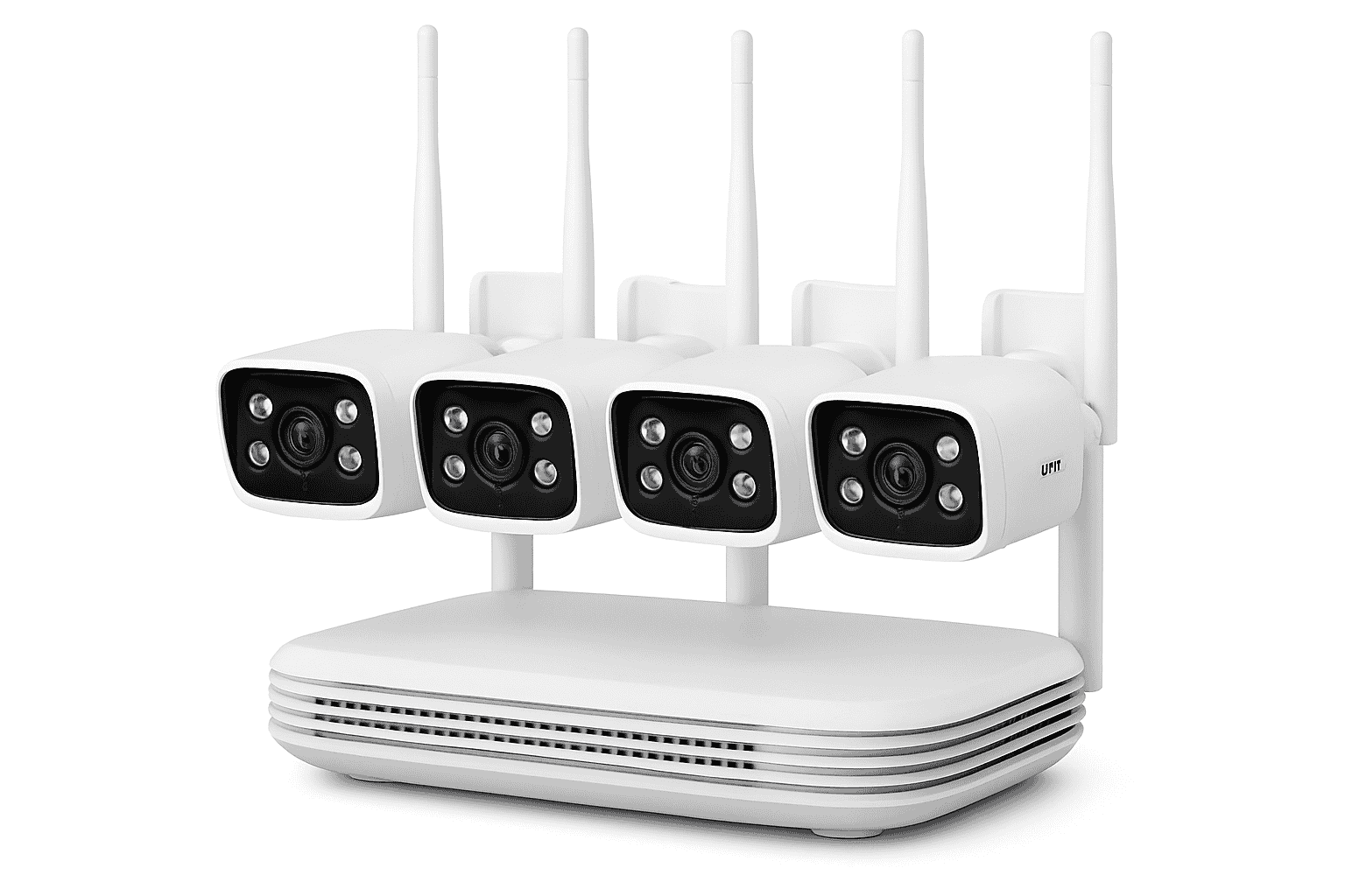 KERUI 8CH NVR Dual-Lens WiFi Security Camera System-NVR AND 4PCS CAM / United States / 500g