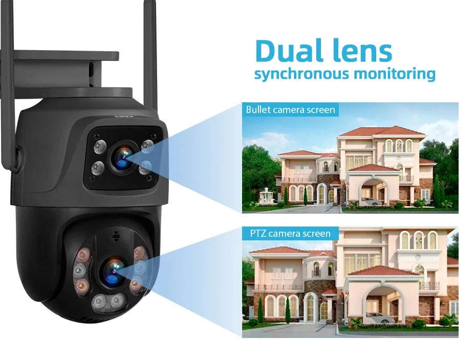 KERUI 8CH NVR Security Camera System with 6MP Dual Lens-NVR and 4pcs Camera / 500g / US Plug|United States
