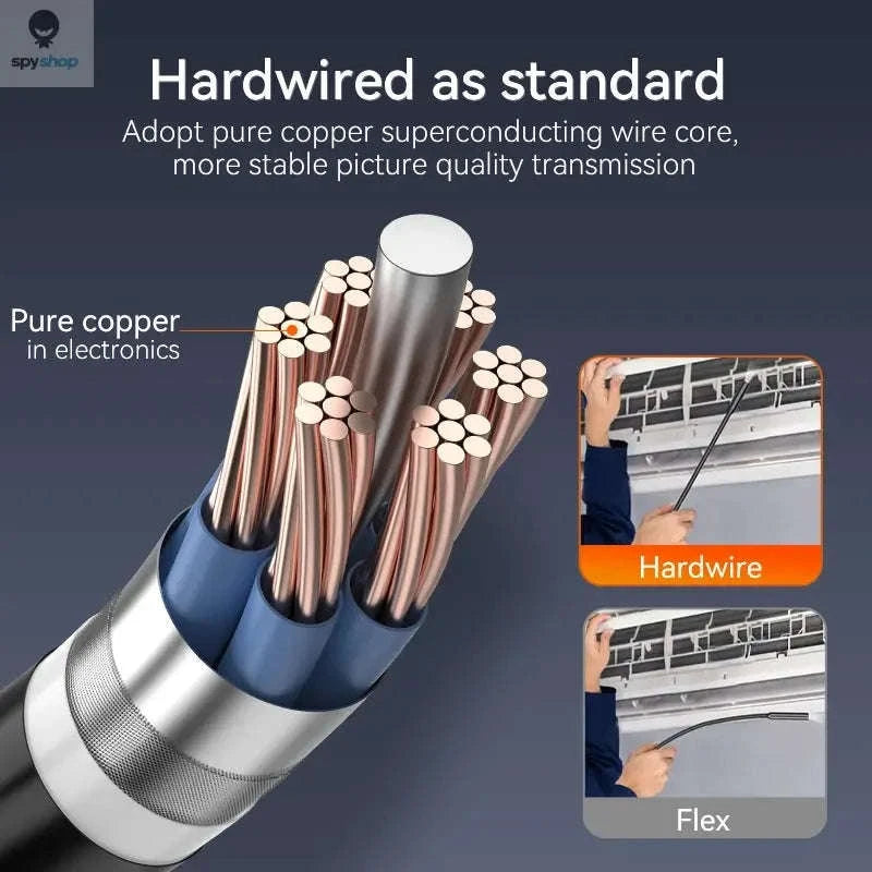 KERUI Industrial Endoscope Camera – 1080P Inspection with Dual Lens & 4.3" Display-Dual Lens / 5m