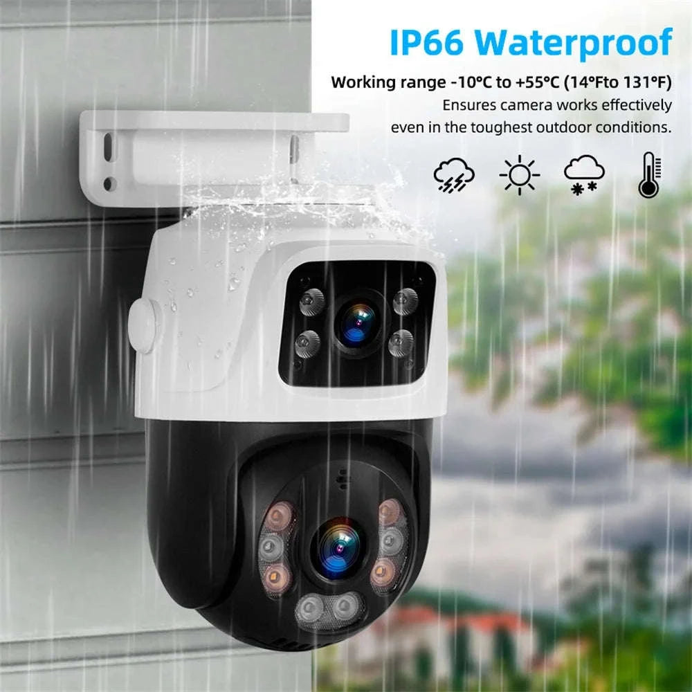 KERUI PoE 8-Channel Security Camera System with 6MP Dual Lens-None / United States