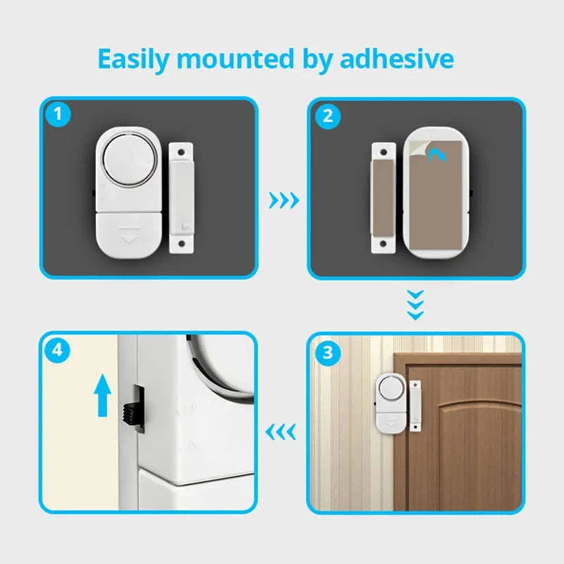 KERUI Wireless Door Sensor Alarm for Home Windows and Doors-3pcs / United States