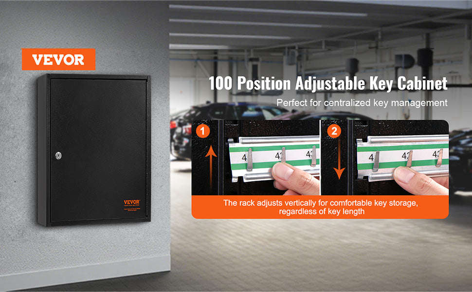 Key Cabinet Lock Box with Adjustable Racks-100PCS / spain