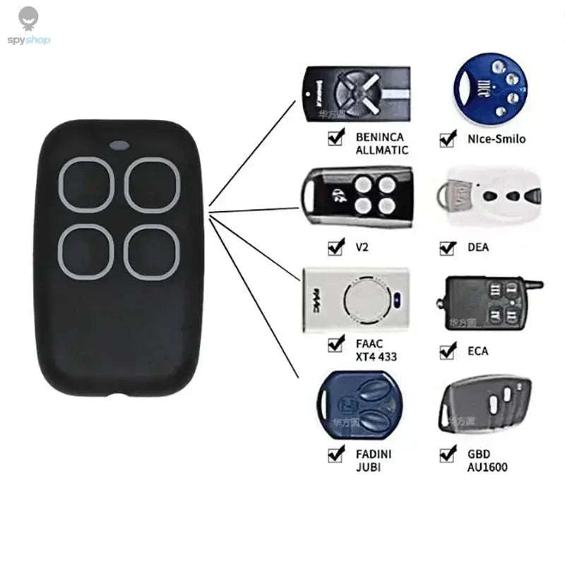 KeyClone Universal Garage Remote Duplicator – Fixed Code 433MHz Backup Remote-WHITE