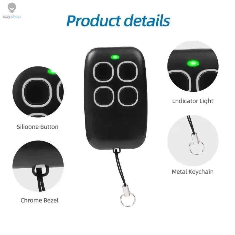 KeyClone Universal Garage Remote Duplicator – Fixed Code 433MHz Backup Remote-WHITE