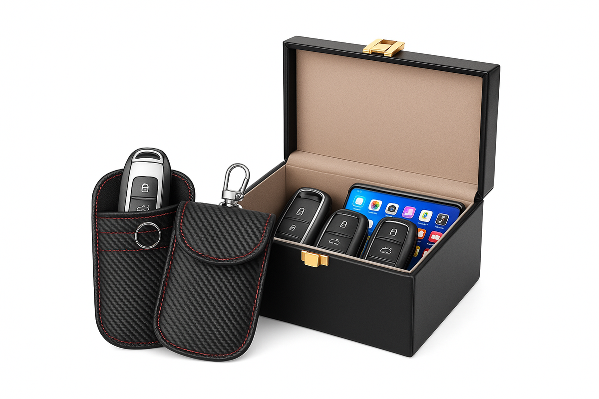 Безключова защита за кола кутия за ключ remote защита RFID ръб