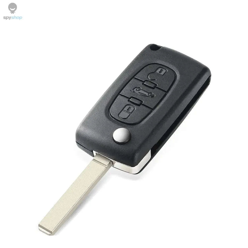 KEYYOU Flip Remote Car Key – 433MHz Replacement for Citroen & Peugeot-2BTN HU83 CE0523 / ASK For Citroen