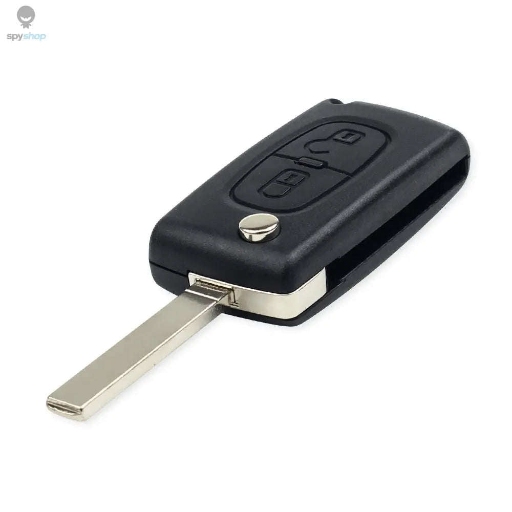 KEYYOU Flip Remote Car Key – 433MHz Replacement for Citroen & Peugeot-2BTN HU83 CE0523 / ASK For Citroen