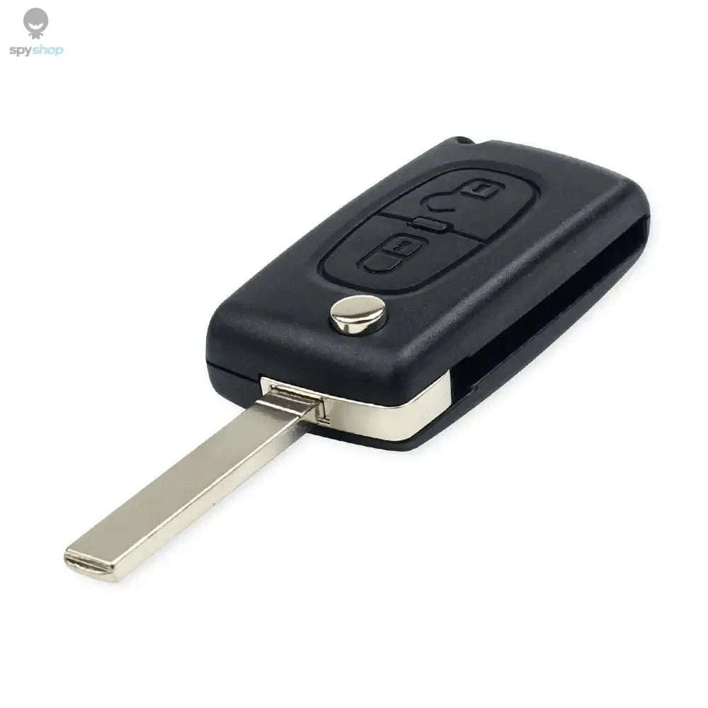 KEYYOU Flip Remote Car Key – 433MHz Replacement for Citroen & Peugeot-2BTN HU83 CE0523 / ASK For Citroen