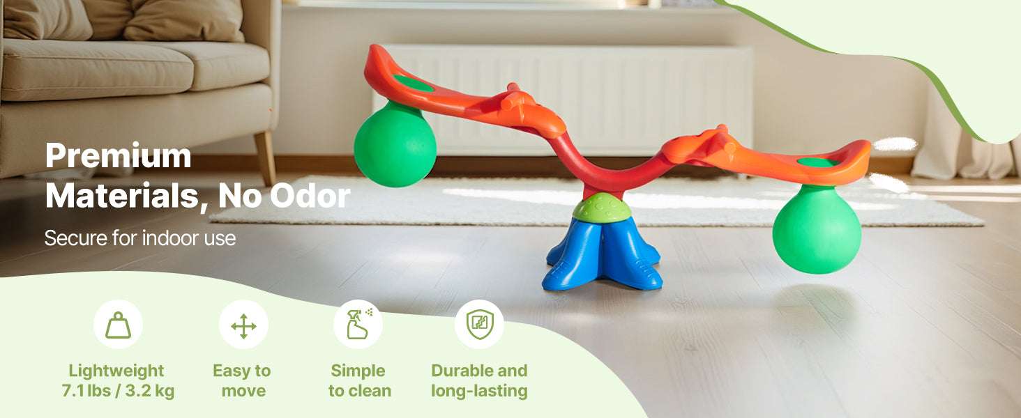Kids 360° Spinning Seesaw Teeter Totter with Bounce Seats-2 Seats / United States