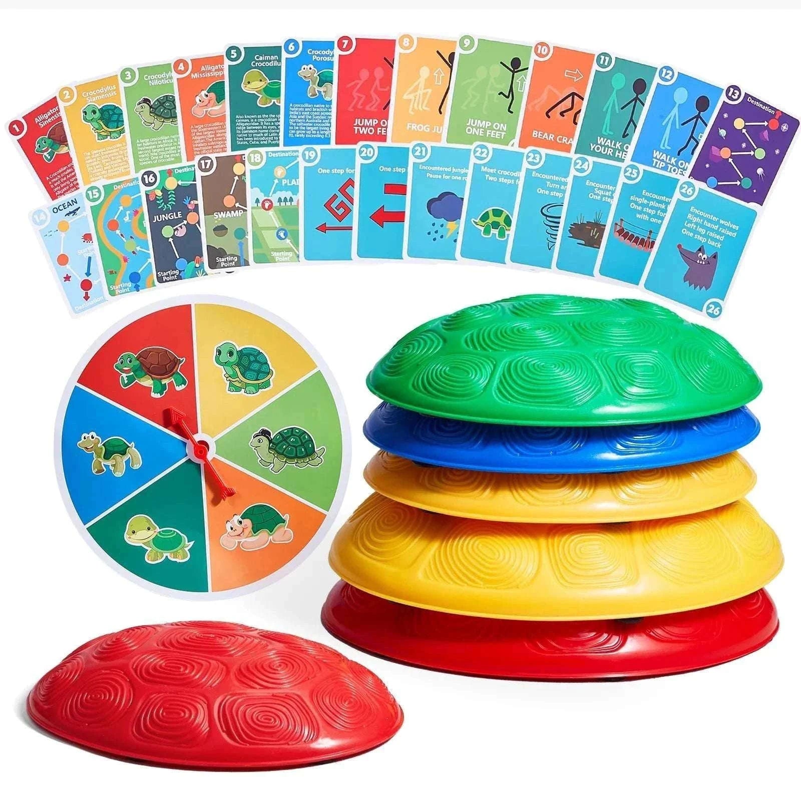 Kids Balance Stepping Stones Set with Non-Slip Design (6 PCS)-6PCS / spain