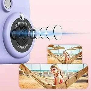 Kids Camera Instant Print with 1080P Video and 32GB Card-ABS681-Blue 32G