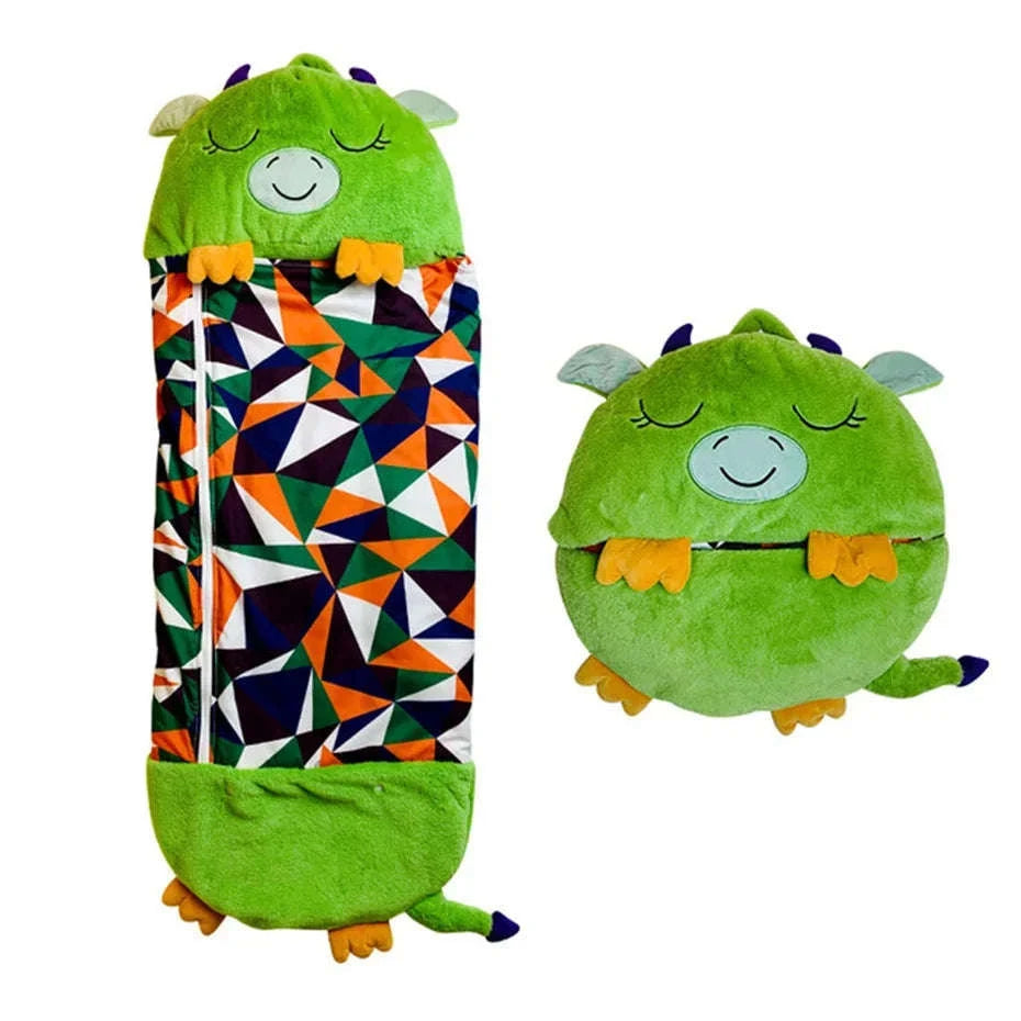 Kids Cartoon Animal Sleeping Bag-pink cat / 180x70cm