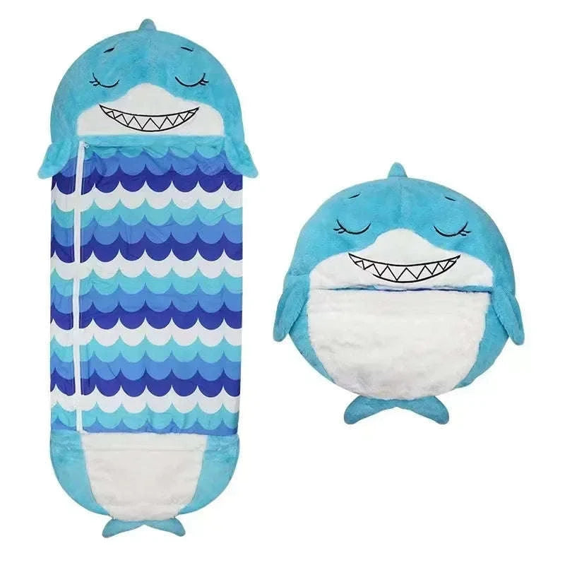 Kids Cartoon Animal Sleeping Bag-pink cat / 180x70cm