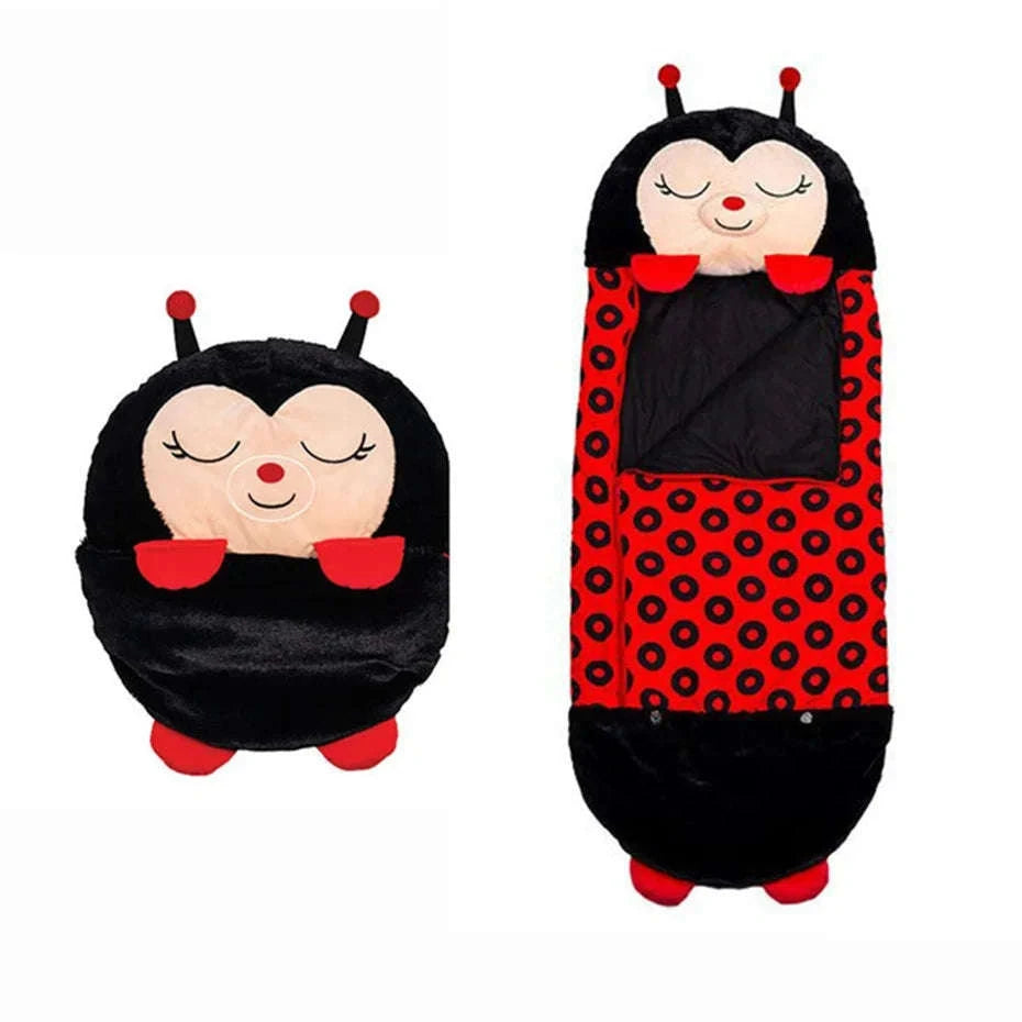 Kids Cartoon Animal Sleeping Bag-pink cat / 180x70cm