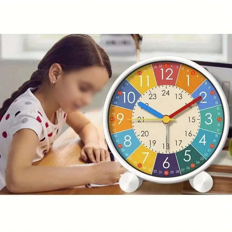 Kids Desktop Alarm Clock-white