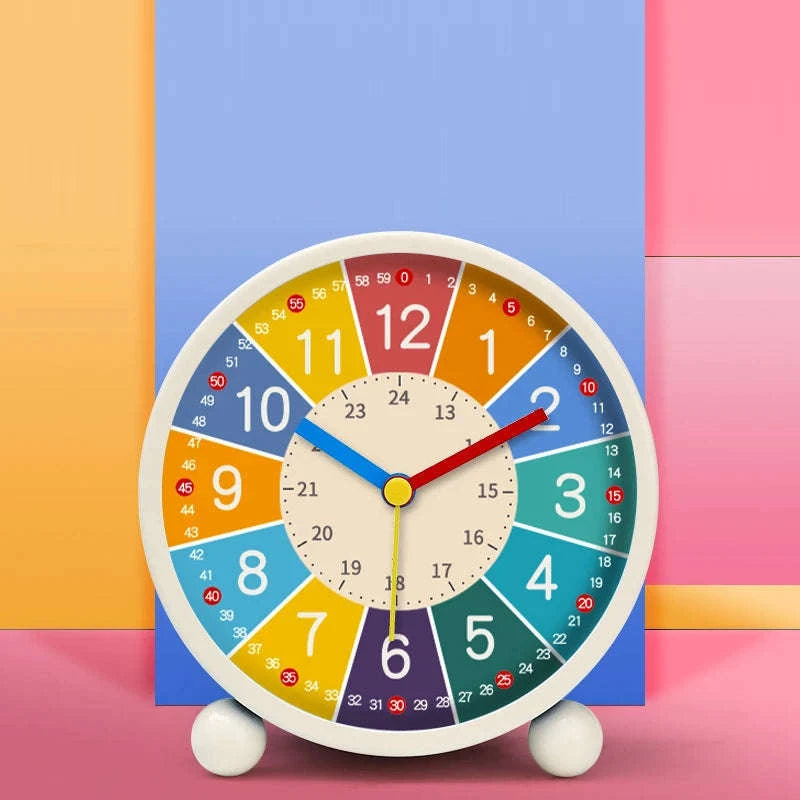 Kids Desktop Alarm Clock-white