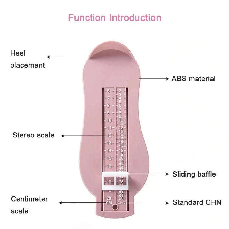 Kids Foot Measuring Gauge for Accurate Shoe Sizing-blue