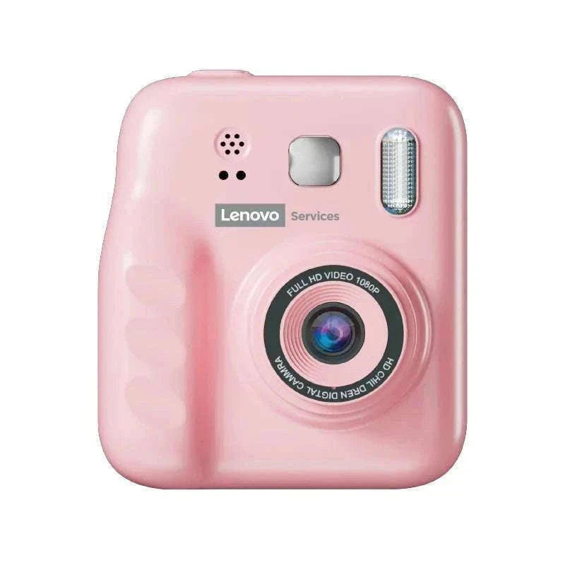 Kids Instant Print Camera 1080P Dual Lens with 32GB Card-Pink