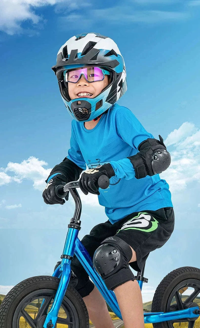 Kids Photochromic Cycling Sunglasses UV400 Protective Sports Eyewear-SP314-03 / Photochromic Lens
