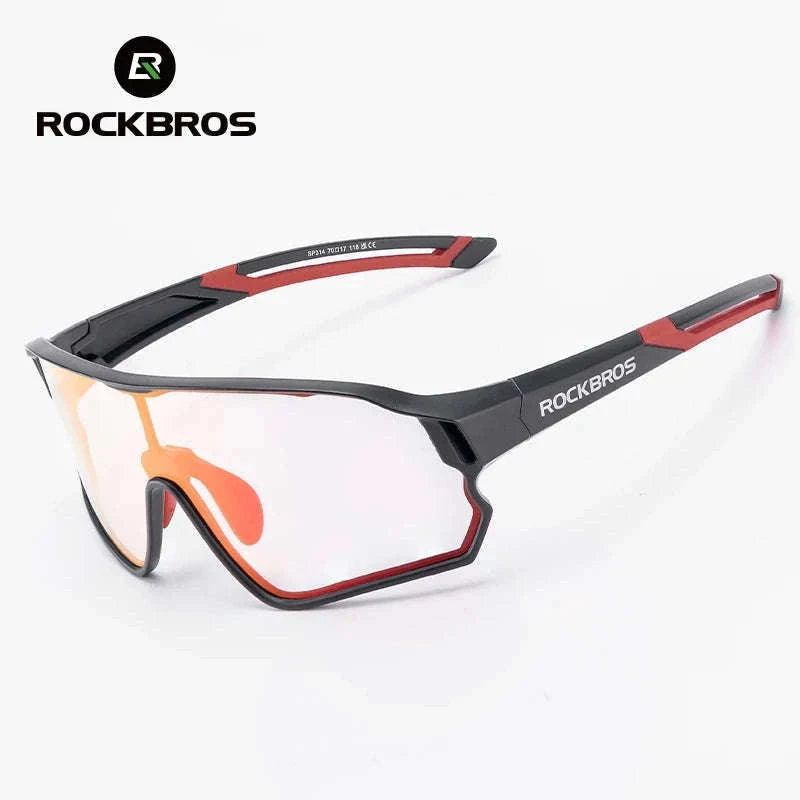 Kids Photochromic Cycling Sunglasses UV400 Protective Sports Eyewear-SP314-03 / Photochromic Lens