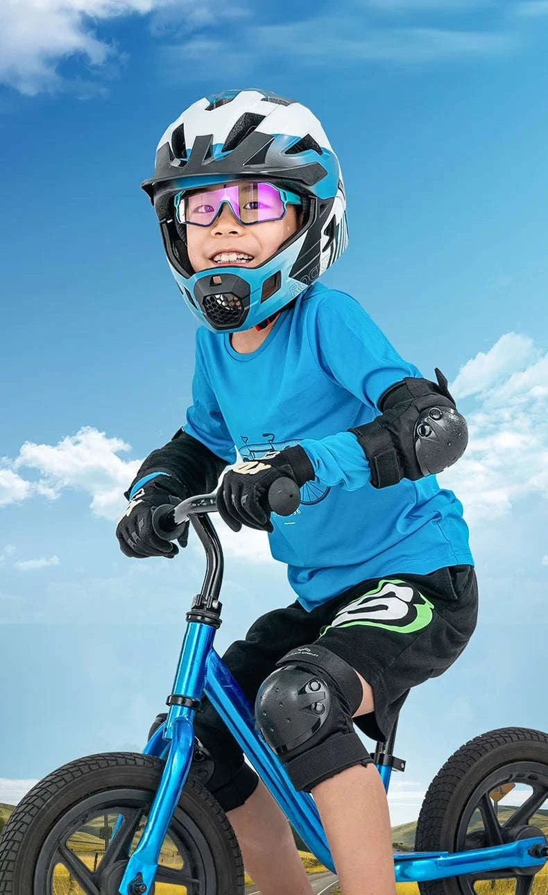 Kids Photochromic Cycling Sunglasses UV400 Protective Sports Eyewear-SP314-03 / Photochromic Lens