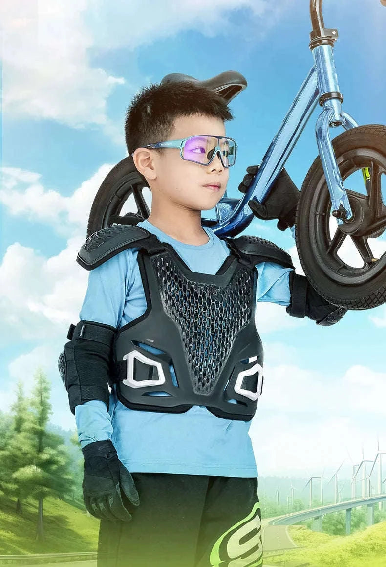 Kids Photochromic Cycling Sunglasses UV400 Protective Sports Eyewear-SP314-03 / Photochromic Lens