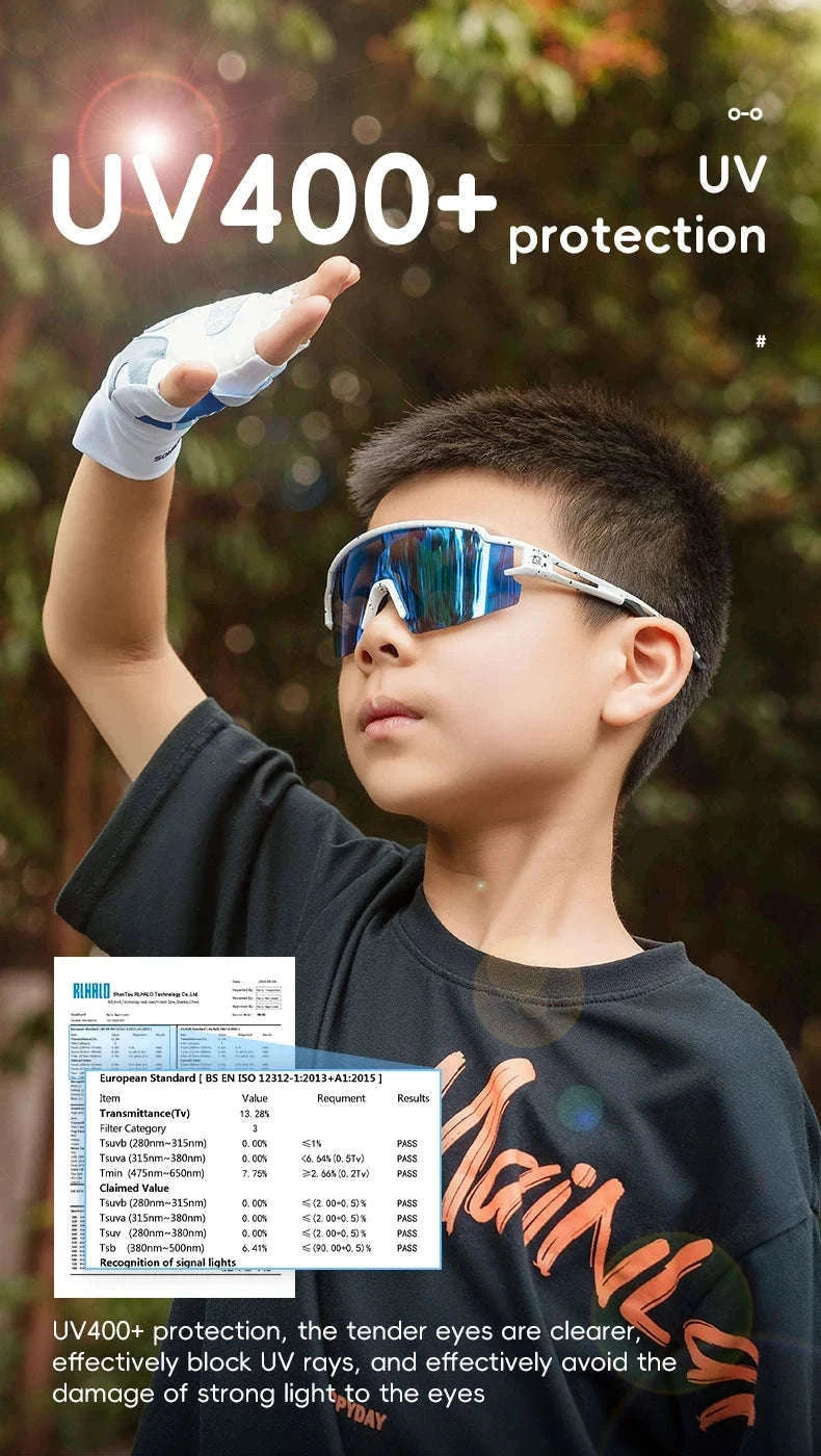Kids Polarized Cycling Sunglasses with TR90 Frame Non-Slip Fit-14110021005 / Polarized Lens