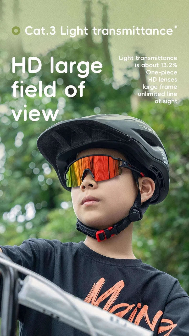 Kids Polarized Cycling Sunglasses with TR90 Frame Non-Slip Fit-14110021005 / Polarized Lens