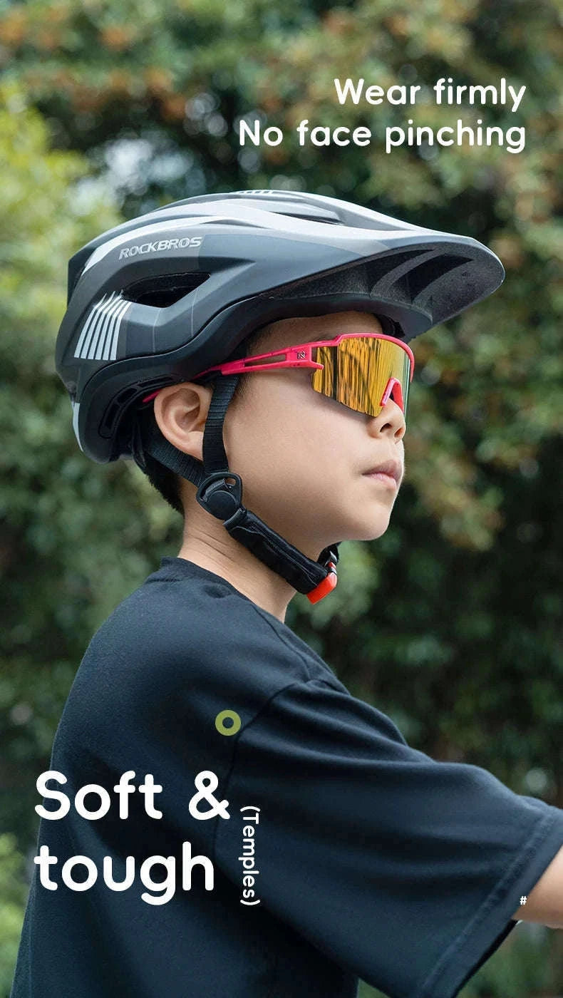 Kids Polarized Cycling Sunglasses with TR90 Frame Non-Slip Fit-14110021005 / Polarized Lens