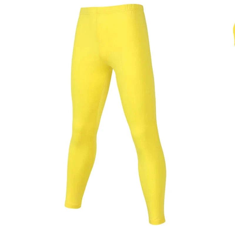 Kids Running Tights for Sports and Fitness-Sky Blue / Adults S