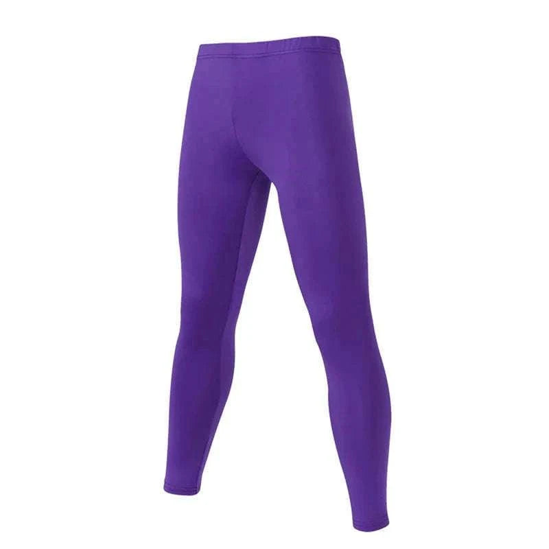 Kids Running Tights for Sports and Fitness-Sky Blue / Adults S