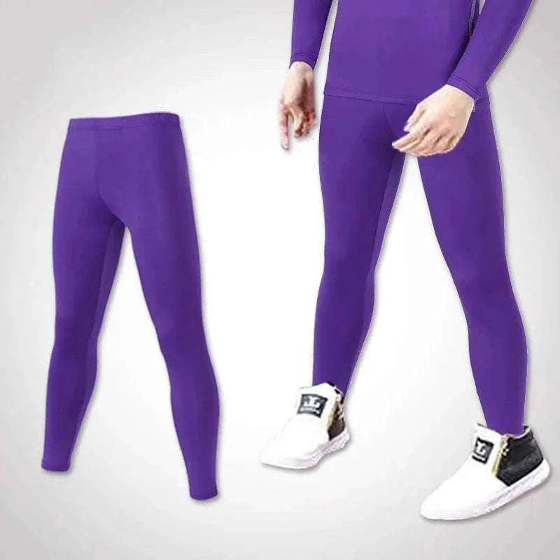 Kids Running Tights for Sports, Training, and Everyday Play-Sky Blue / Adults S