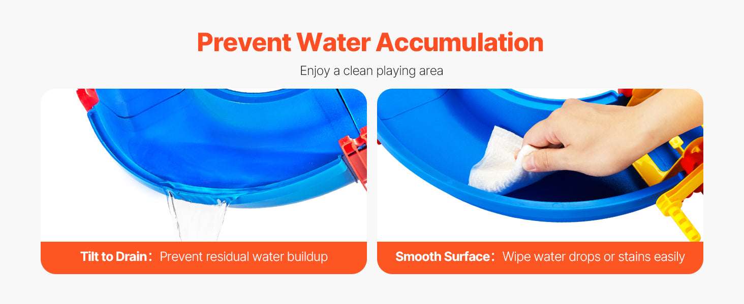 Kids Water Play Table with 39PCS Accessories Outdoor Summer Toy-Blue / United States
