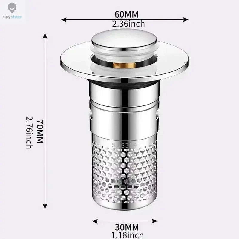 Kitchen Pop‑up Drain Filter – Easy Press Design and Clog Prevention-Split type 2PCS